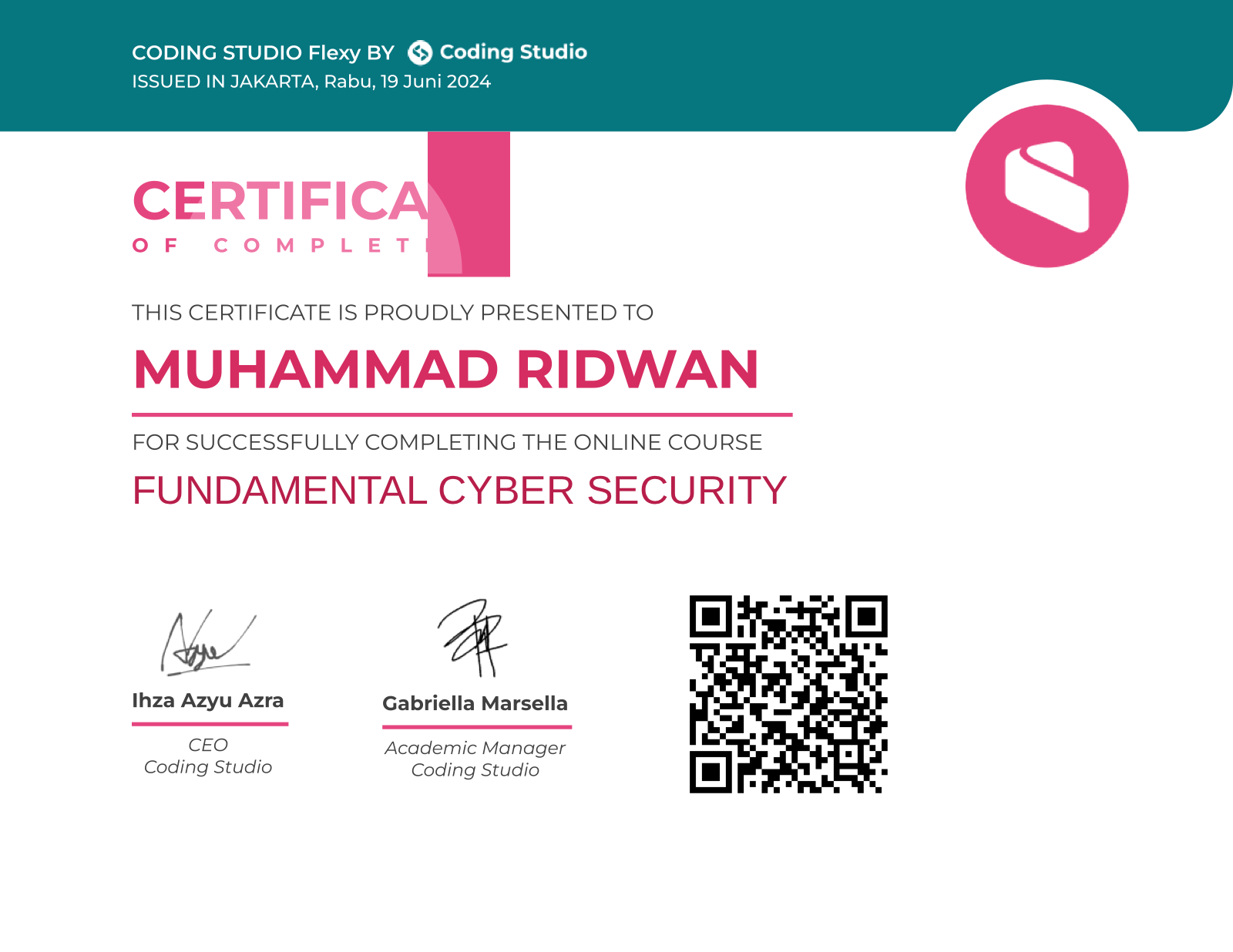 Coding Studio FUNDAMENTAL CYBER SECURITY